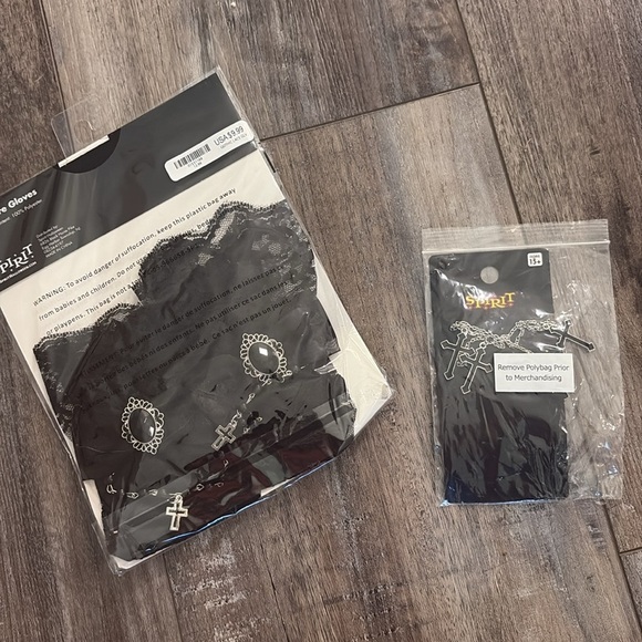 Dark Angel Costume girls goth dress and accessories size XL 14-16 - Picture 9 of 9